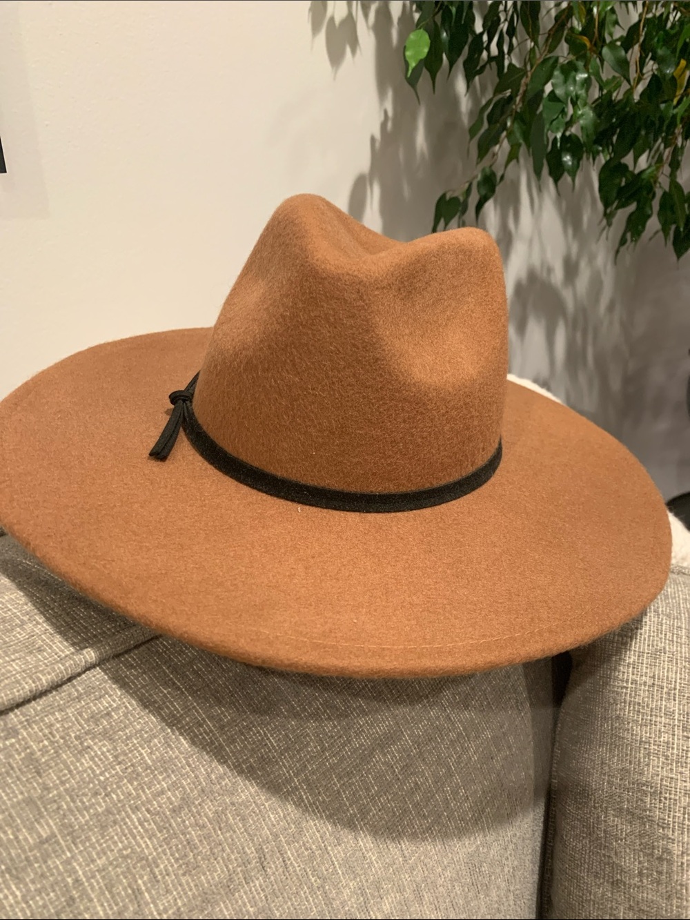 NWT- Universal Thread Women's Felt Rancher Hat - Brown with Black Band